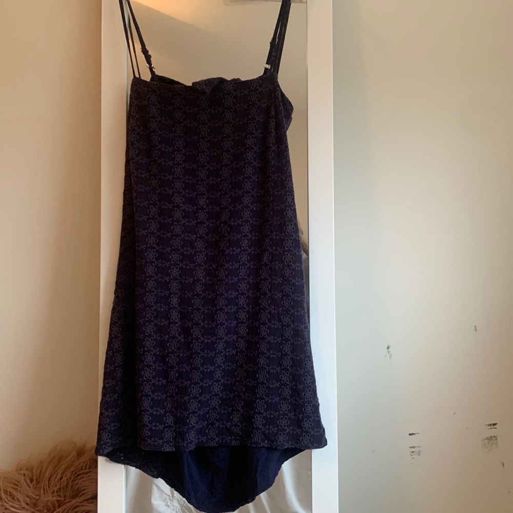size small blue short dress